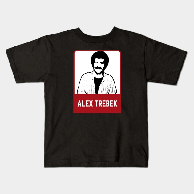 Alex trebek~~~80s retro Kids T-Shirt by BobyOzzy